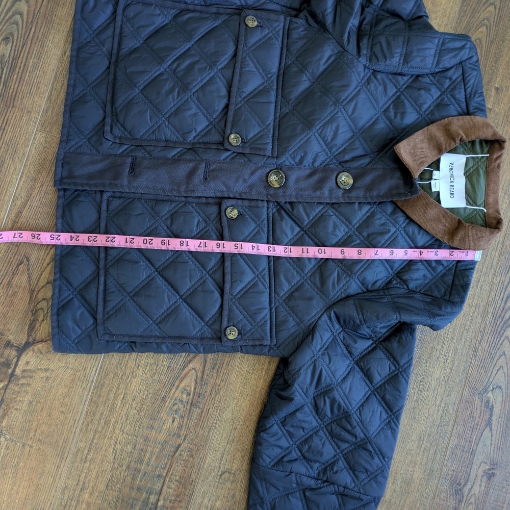 Veronica Beard Navy Fenton Reversible Quilted Jacket Size XL - Picture 10 of 13